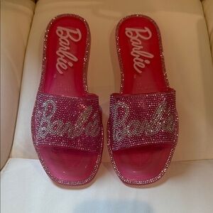 Barbie Sparkling Pink Slide Sandals
